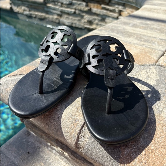 Tory Burch Black Sandals - Picture 1 of 10